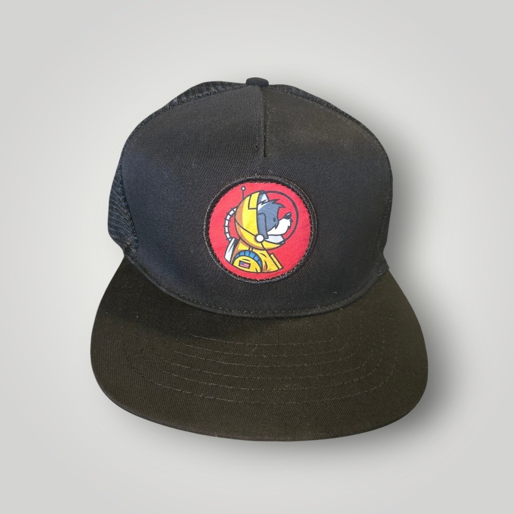 Astronaut‎ Dog Patch Legendary Hat Headwear Black Mesh Trucker Snap New With Tag